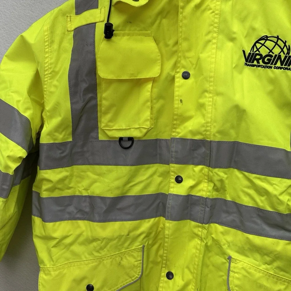 Game Hi Vis 6-in-1 Safety Jacket ANSI Reflective Waterproof Yellow Size L